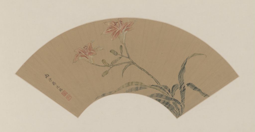 图片[1]-Fan page of Jiang Tingxi Xuan’s flower picture-China Archive